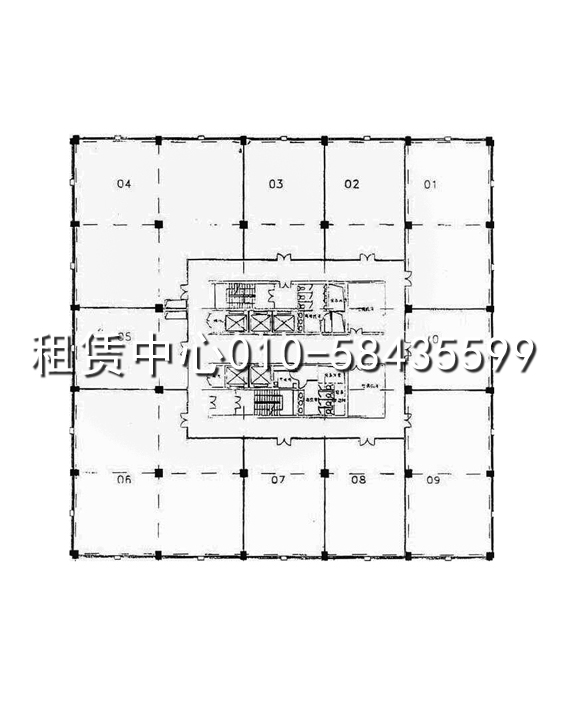 SOHO现代城B、C座平面图